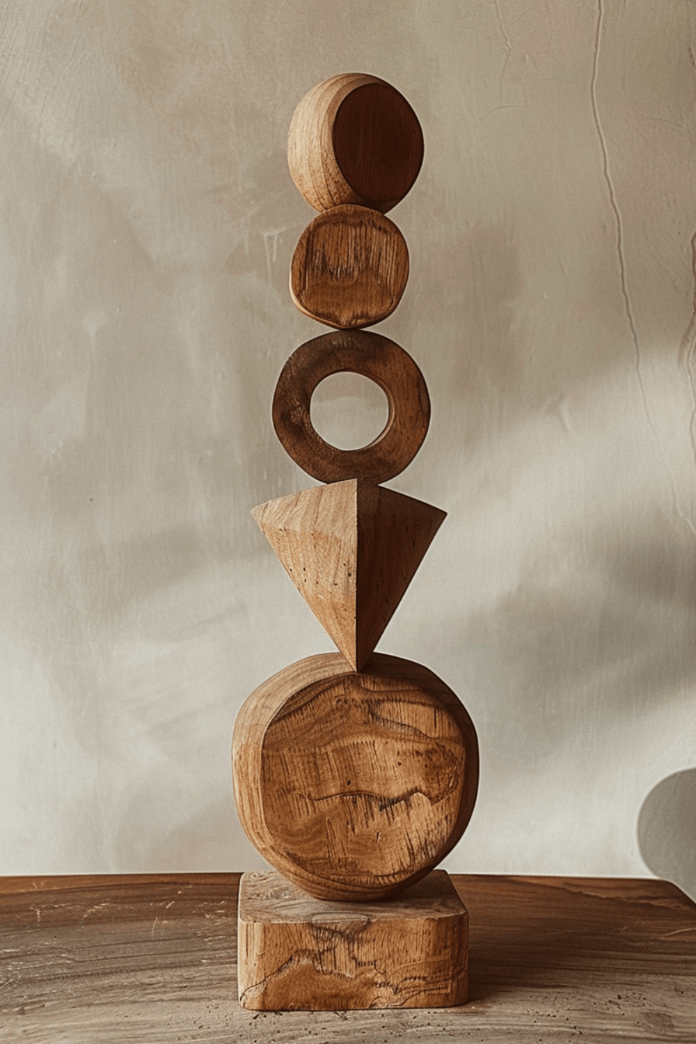 Abstract Wooden Sculpture Hand Carved Wood Art Carving Sculptures