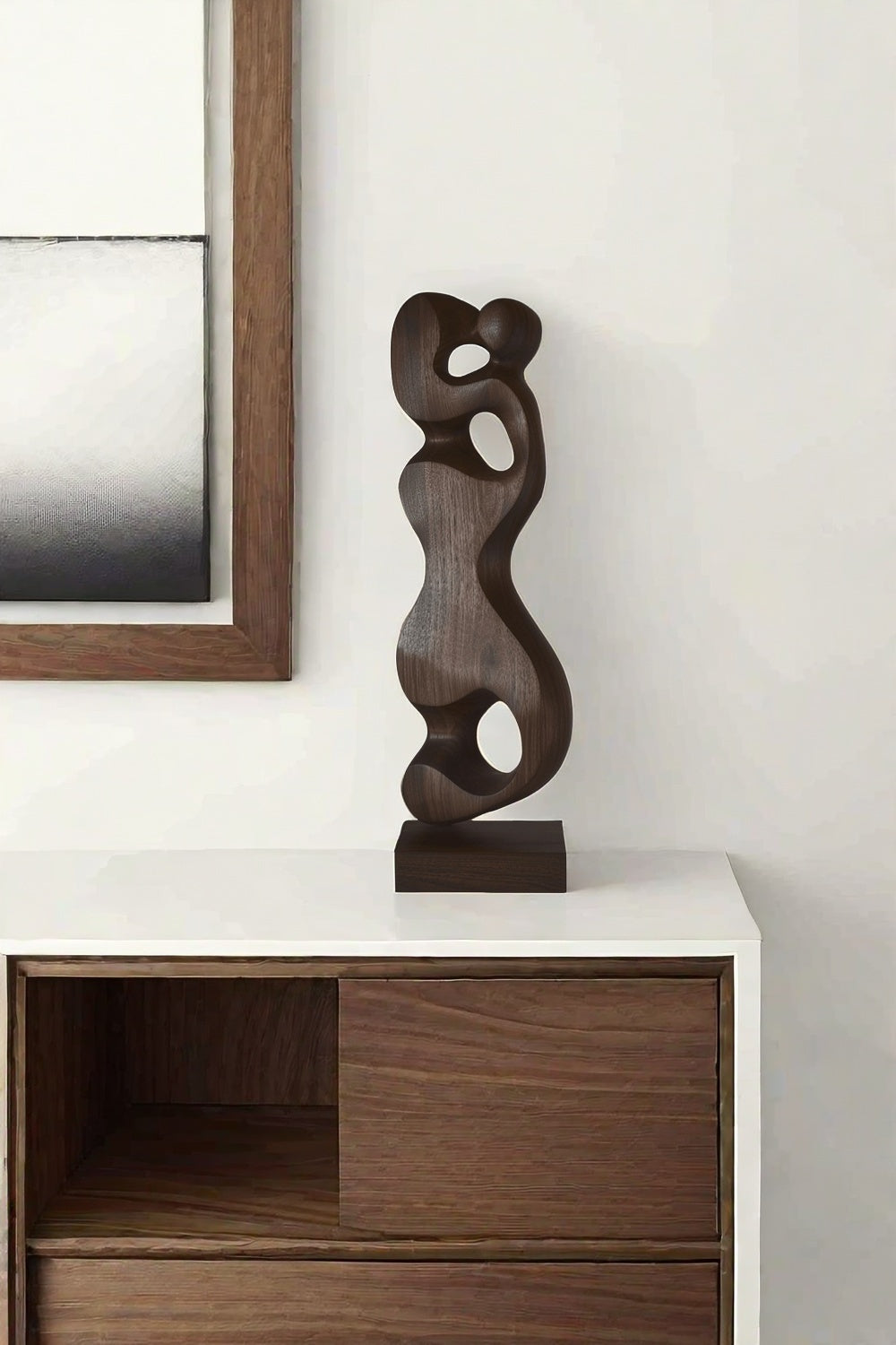 Abstract Wooden Sculpture Hand Carved Wood Art Carving Sculptures