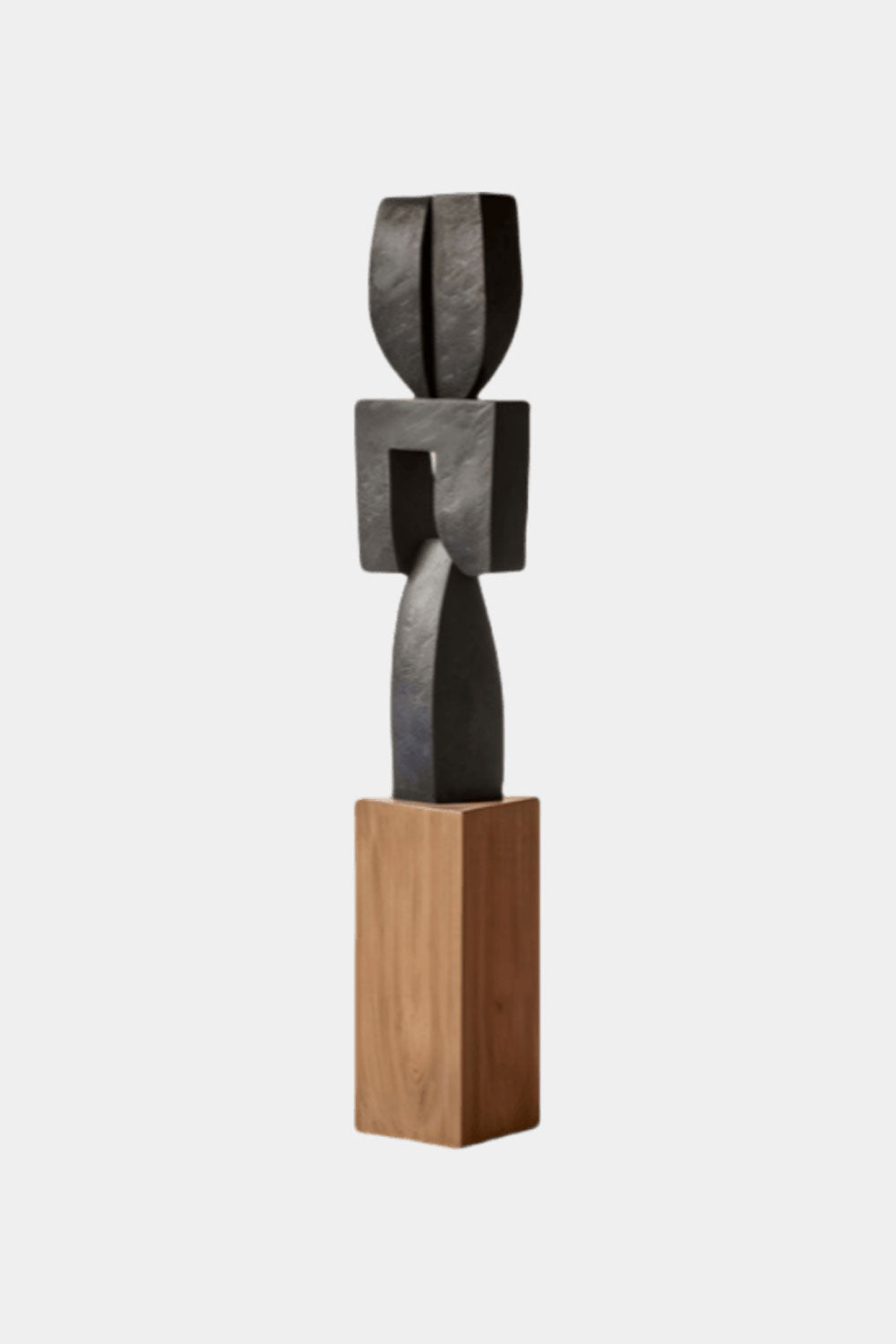 Large Geometric Abstract Wood Sculpture For Sale Large Wooden Statues Wooden Sculpture