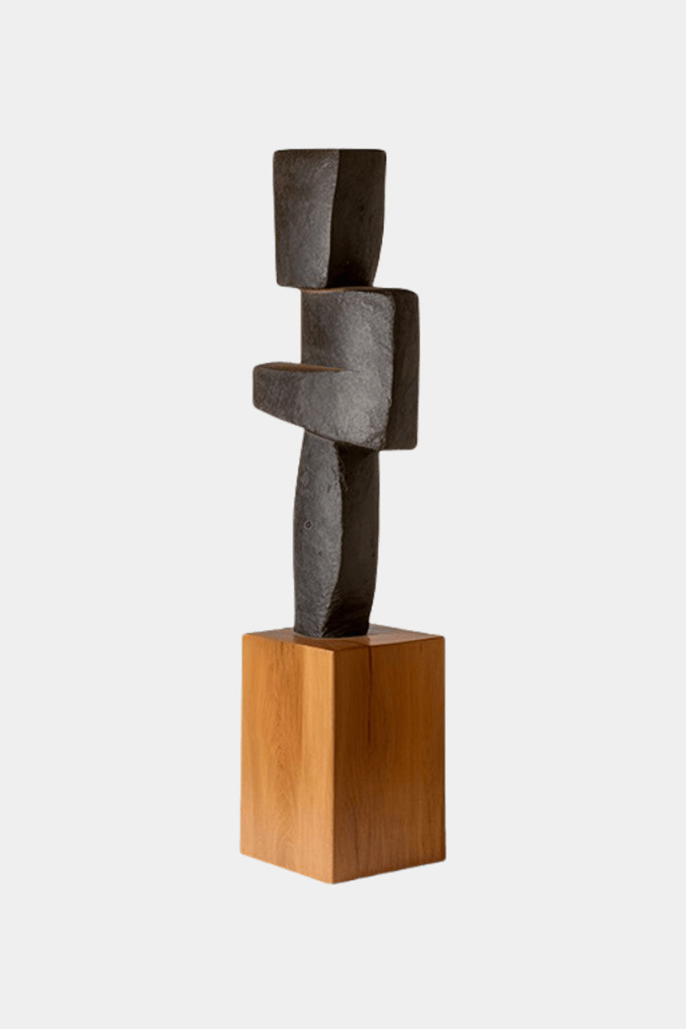 Large Geometric Abstract Wood Sculpture For Sale Large Wooden Statues Wooden Sculpture