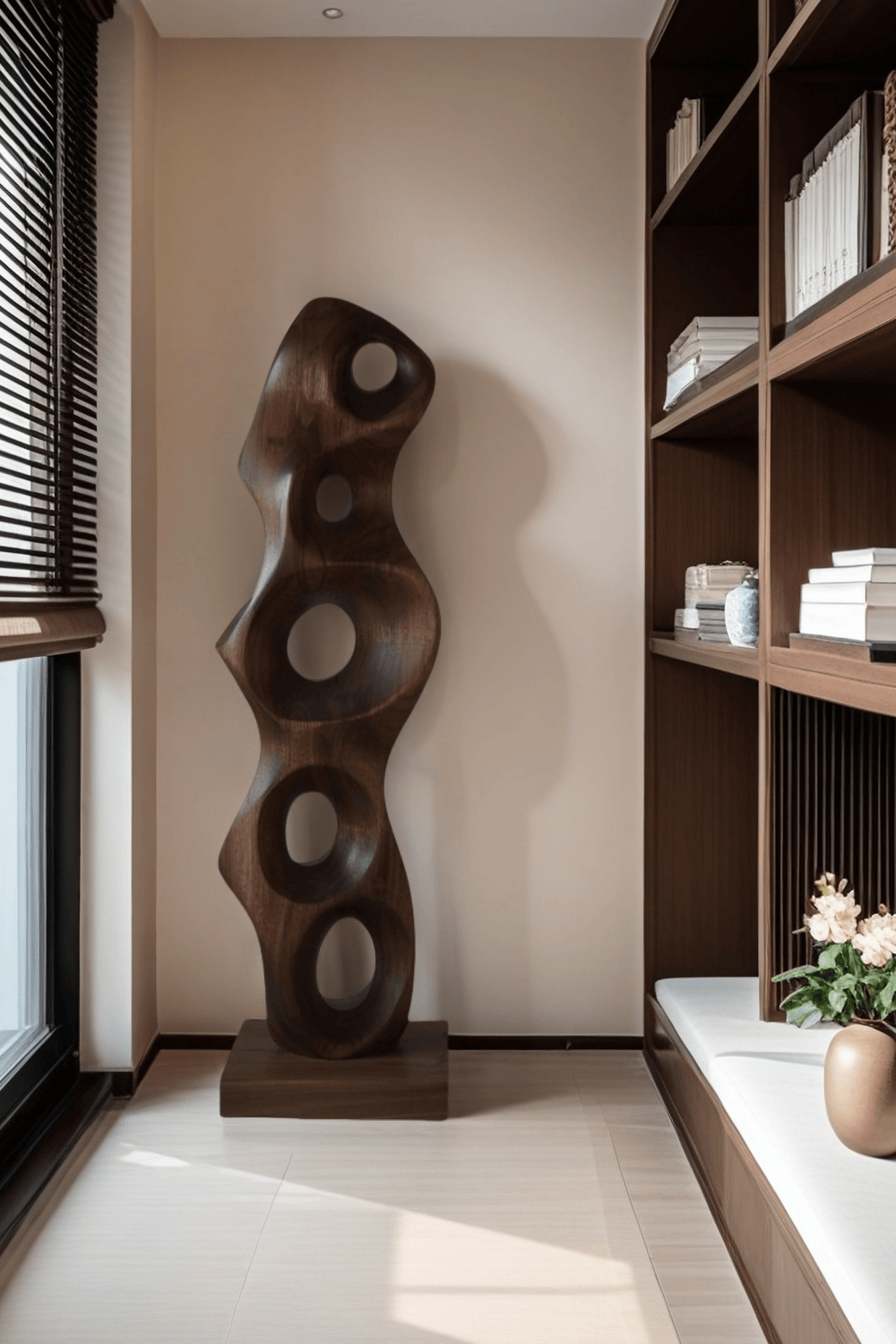 Abstract Wooden Sculpture Hand Carved Wood Art Carving Sculptures