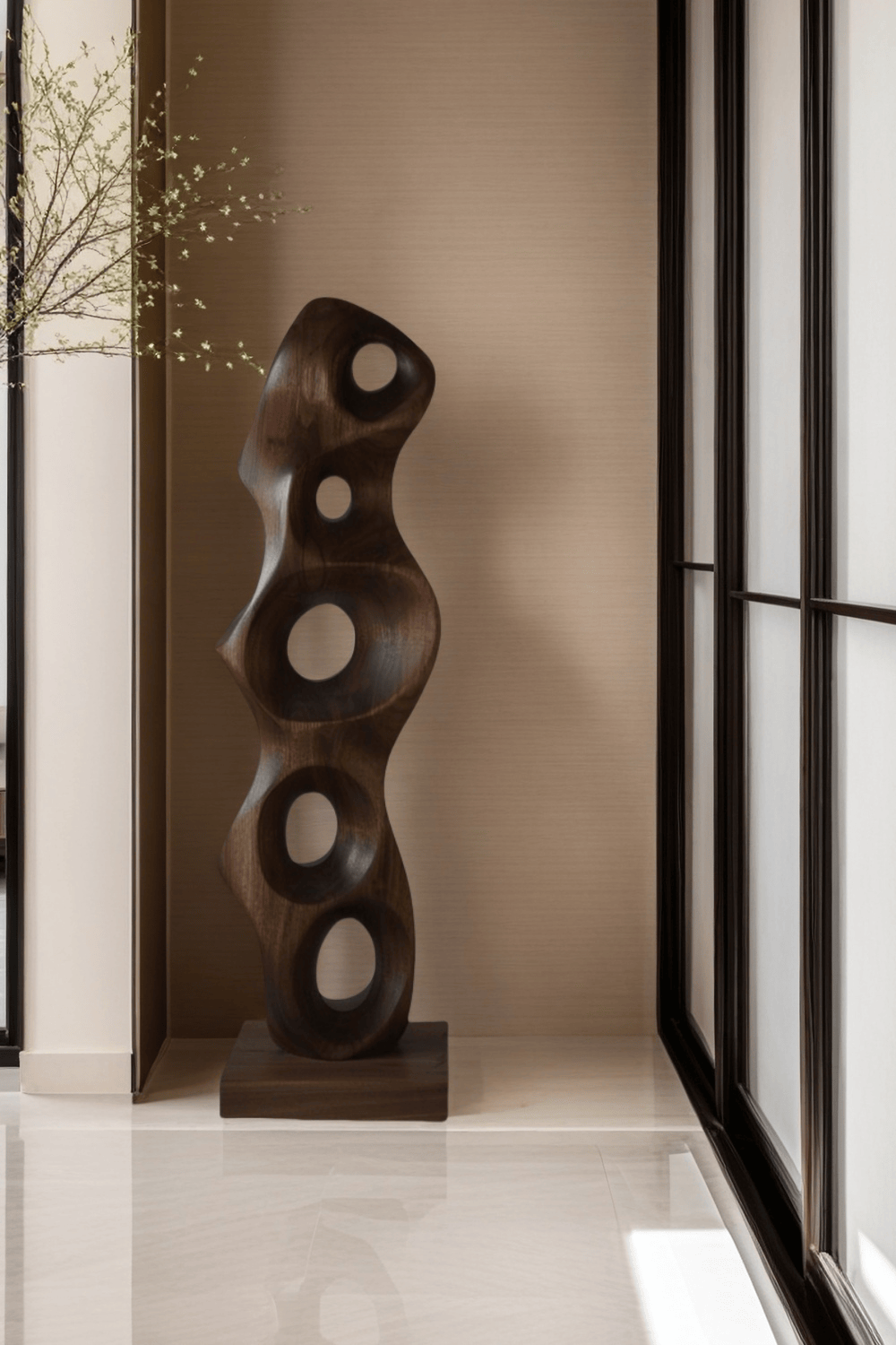Abstract Wooden Sculpture Hand Carved Wood Art Carving Sculptures