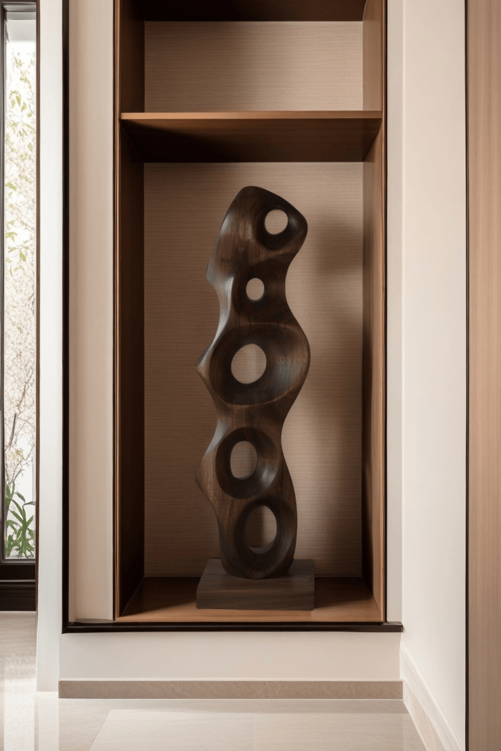 Abstract Wooden Sculpture Hand Carved Wood Art Carving Sculptures