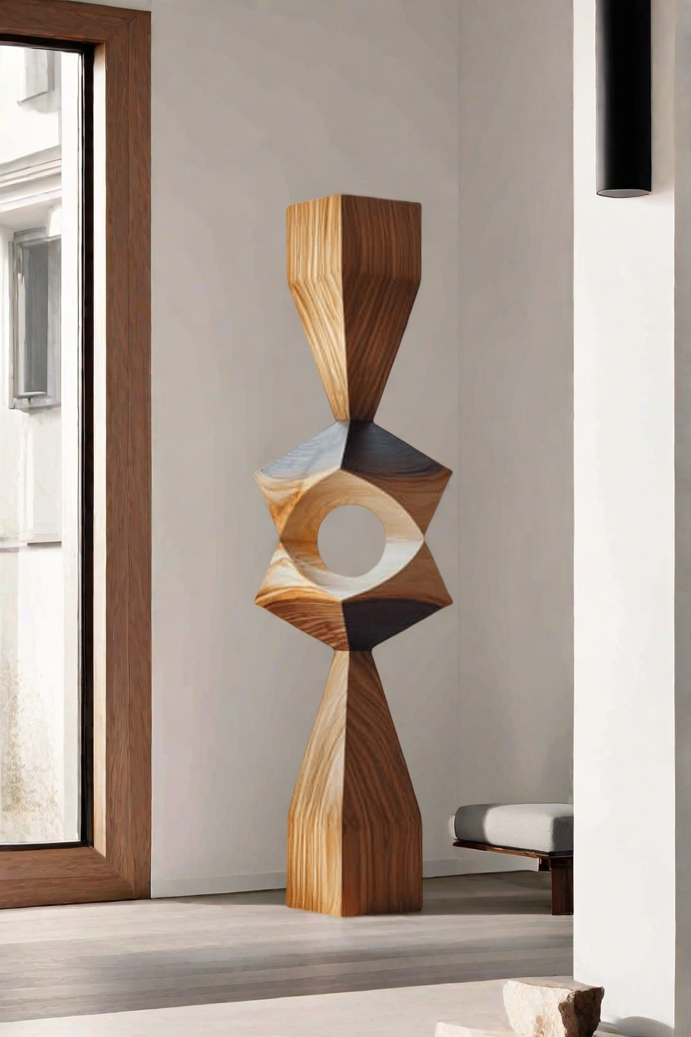 Large Wood Carving Sculpture Home Decor Hand Carved Wooden Sculpture Art