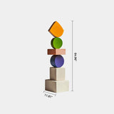 Lagre Handmade Wood Carving Sculpture Colorful Wooden Floor Sculpture