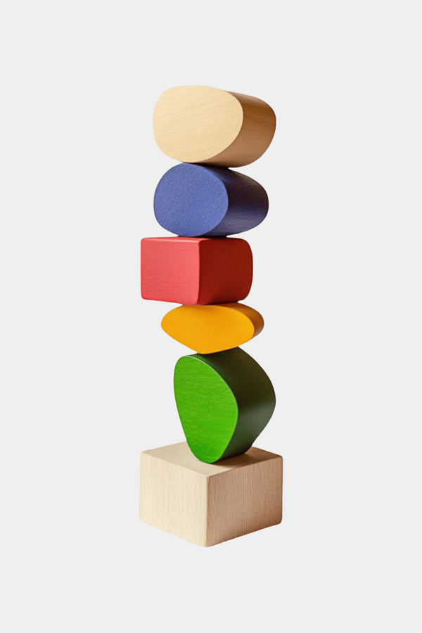 Large Colorful Minimalist Wood Sculpture Art Abstract Wooden Carving