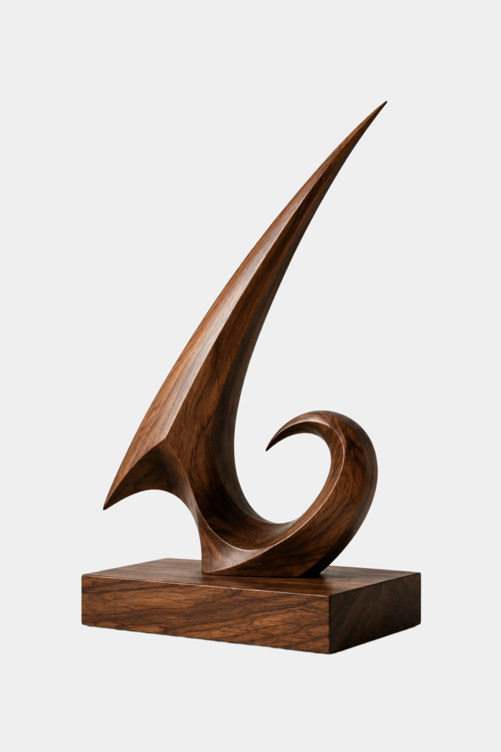Modern Freestanding Wooden Sculpture Ideal For Office Or Luxury Gift Giving