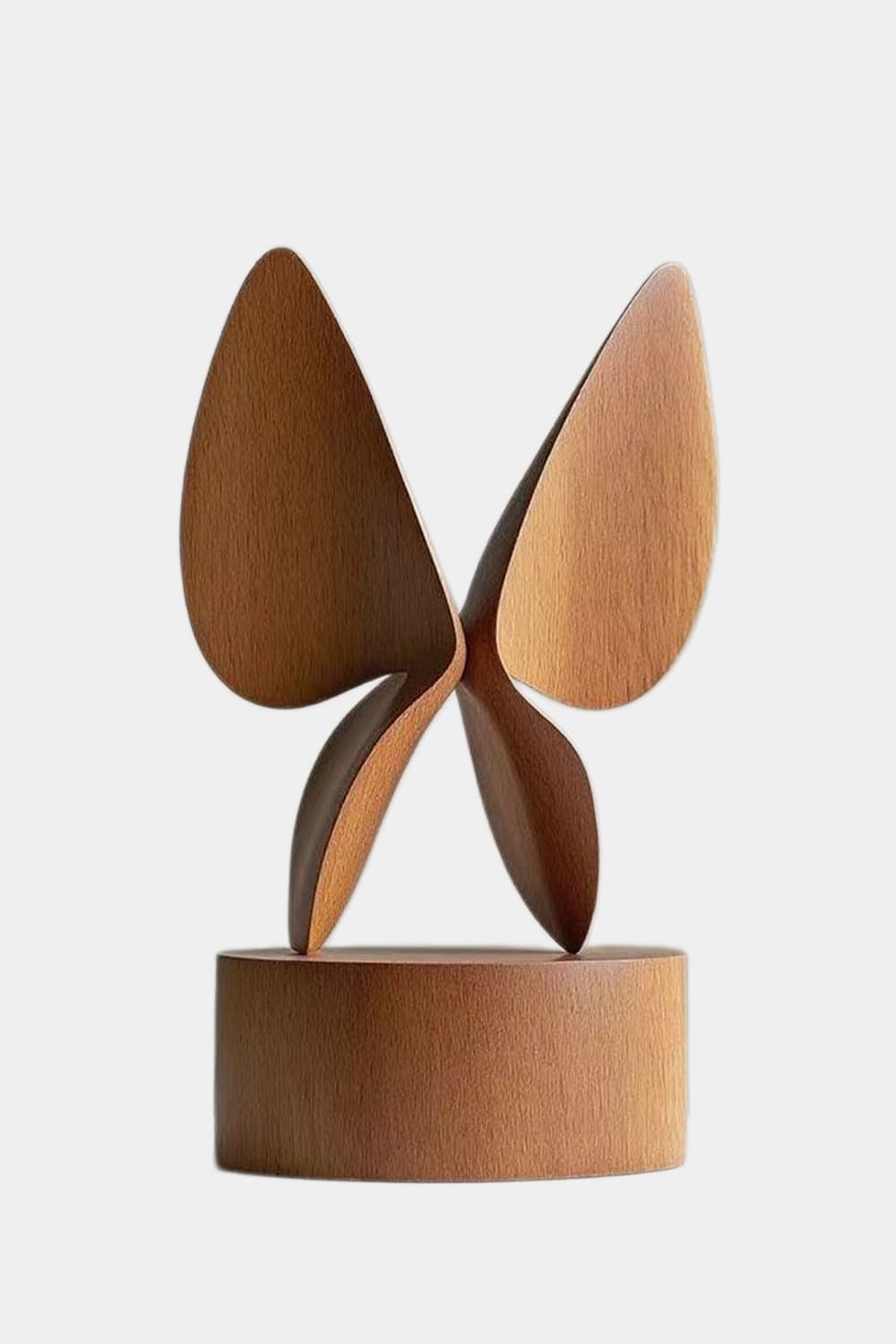 Wooden Butterfly Sculpture | Mid-Century Modern Table Accent