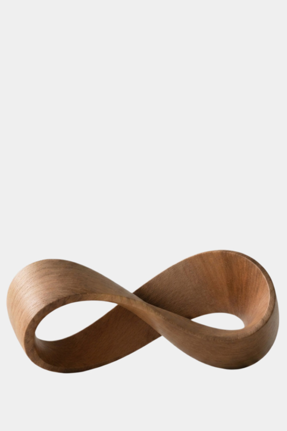 Wooden Infinity Loop Sculpture | Abstract Mobius Strip Art