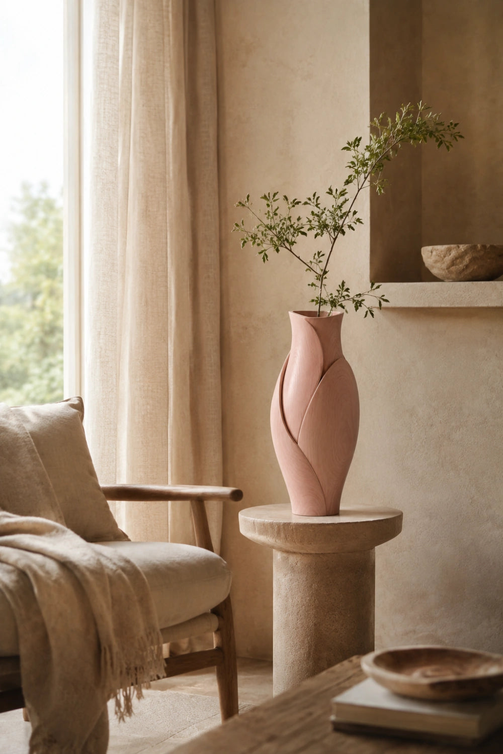 Vase Wood Sculpture #WG080
