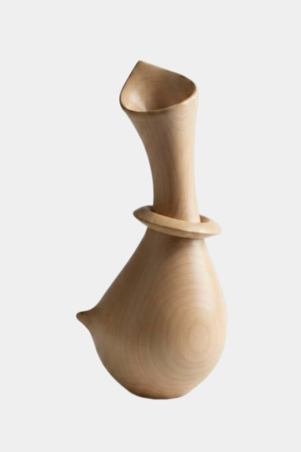 Handmade Abstract Wooden Vase For Modern Luxury Home Decor Unique Art Piece