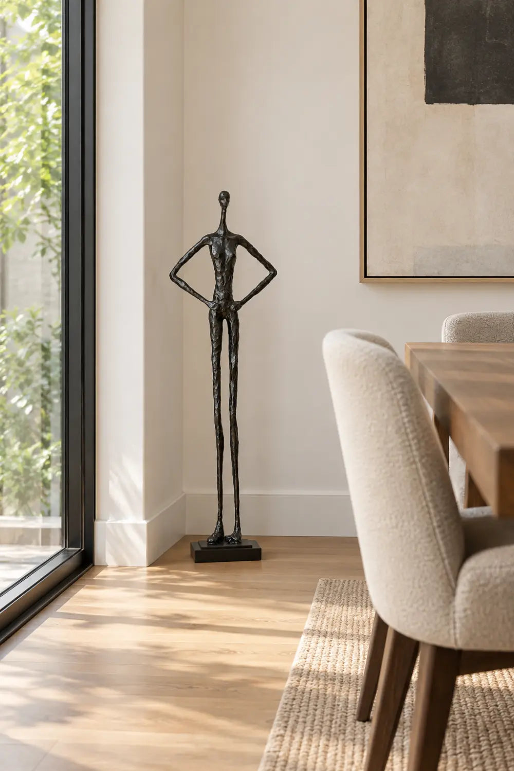 Metal Human Sculpture Metal Figurine Decor Metal Human Figure Statue Art