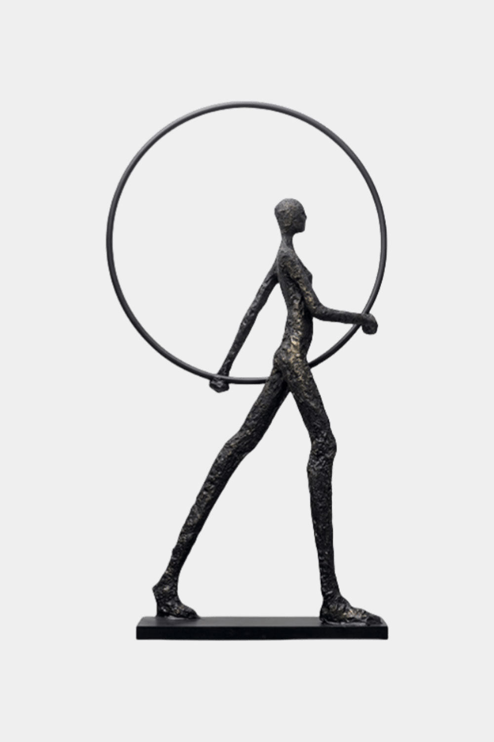 Metal Human Sculpture Fiberglass Human Sculpture Floor Standing Sculpture