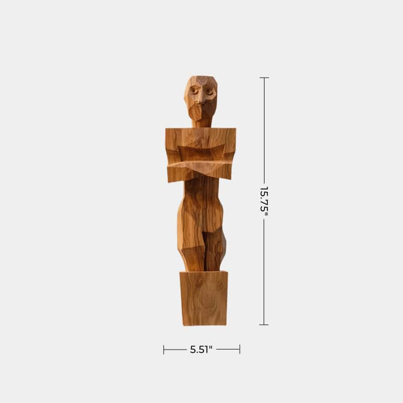   Sculpture Art Wood Carving Hand Carving Wood Crafts Diy Gift  Carving Figures Body Art Wood Artwork