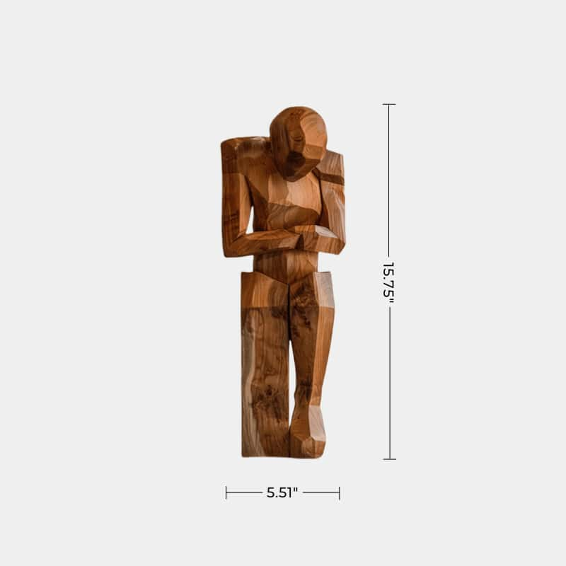 Sculpture Art Wood Carving Hand Carving Wood Crafts Diy Gift  Carving Figures Body Art Wood Artwork