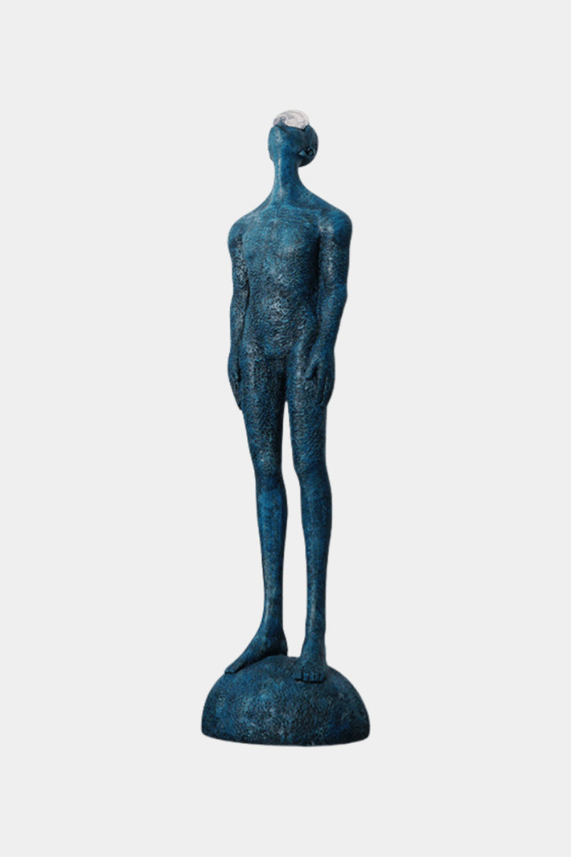 Metal Human Sculpture Fiberglass Human Sculpture Floor Standing Sculpture