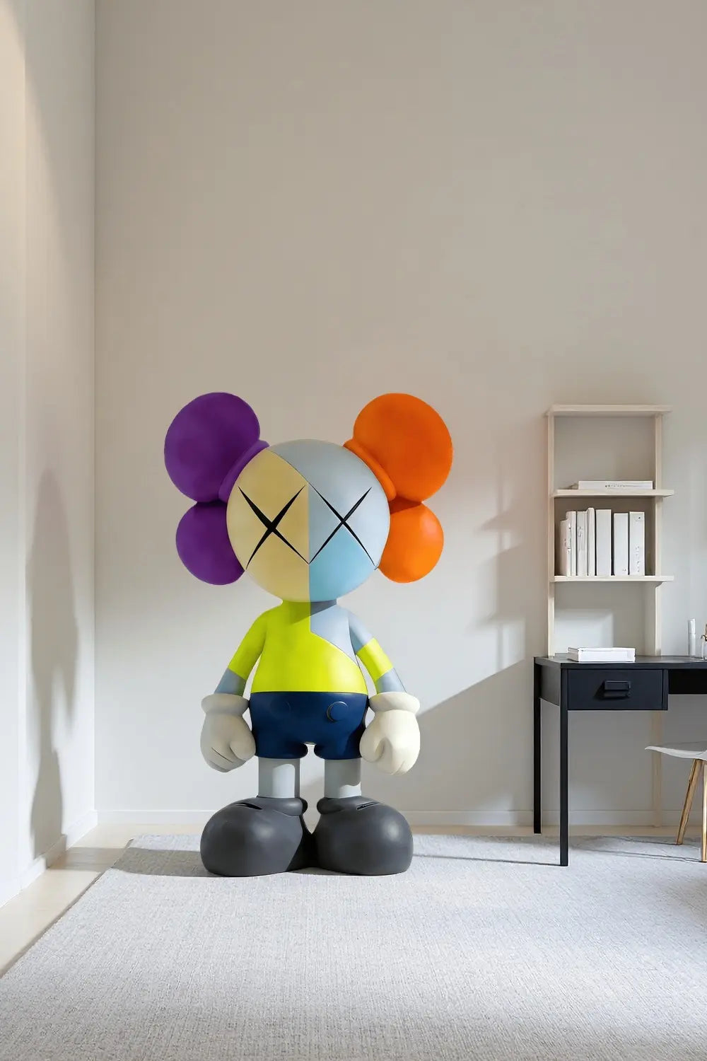Large Floor Standing KAWS Statue Tall Colorful Pop Art Figure Artiblend