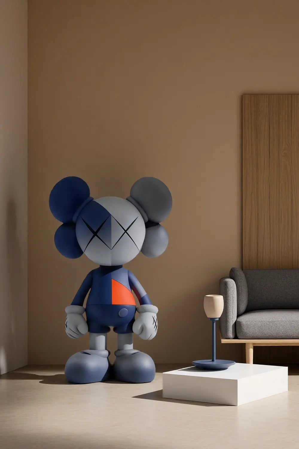 Tall Floor Standing KAWS Statue Large Iconic Pop Art Sculpture | Artiblend