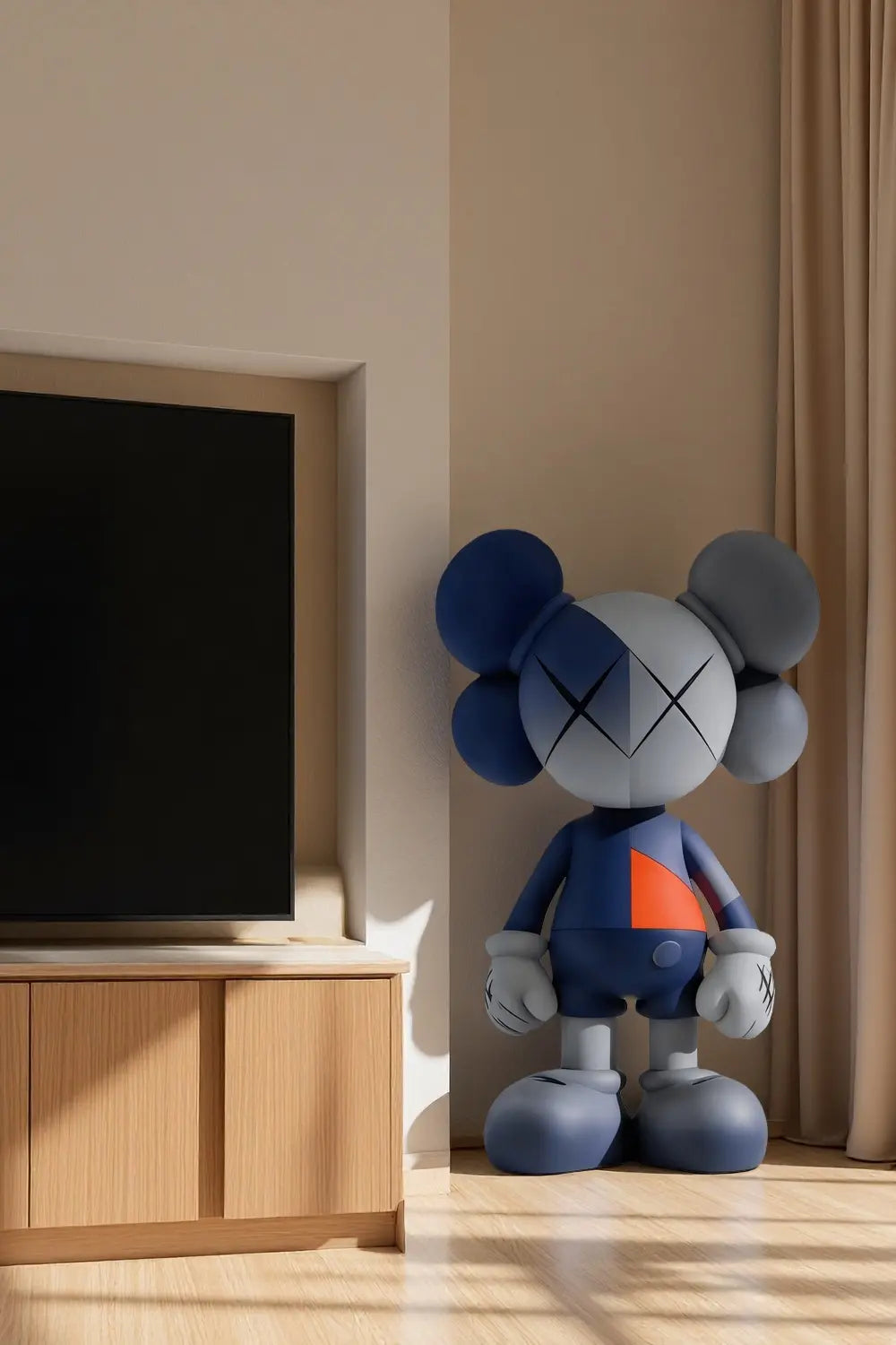Tall Floor Standing KAWS Statue Large Iconic Pop Art Sculpture | Artiblend