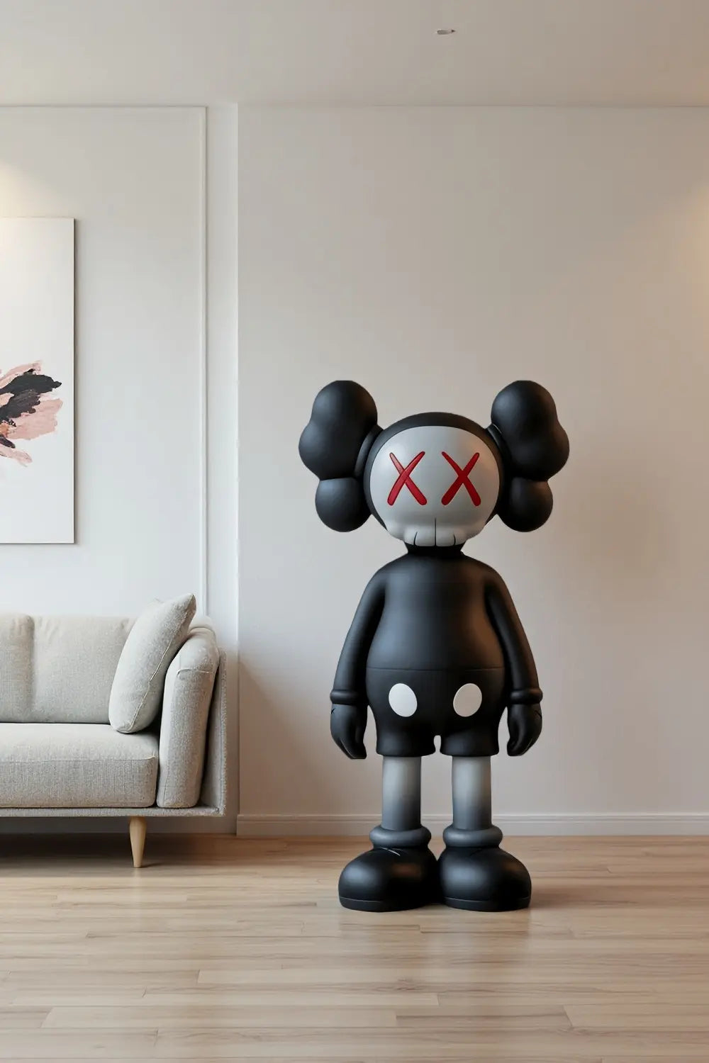 Giant KAWS Inspired Floor Statue Tall Large Sculpture Pop Art Decor | Artiblend