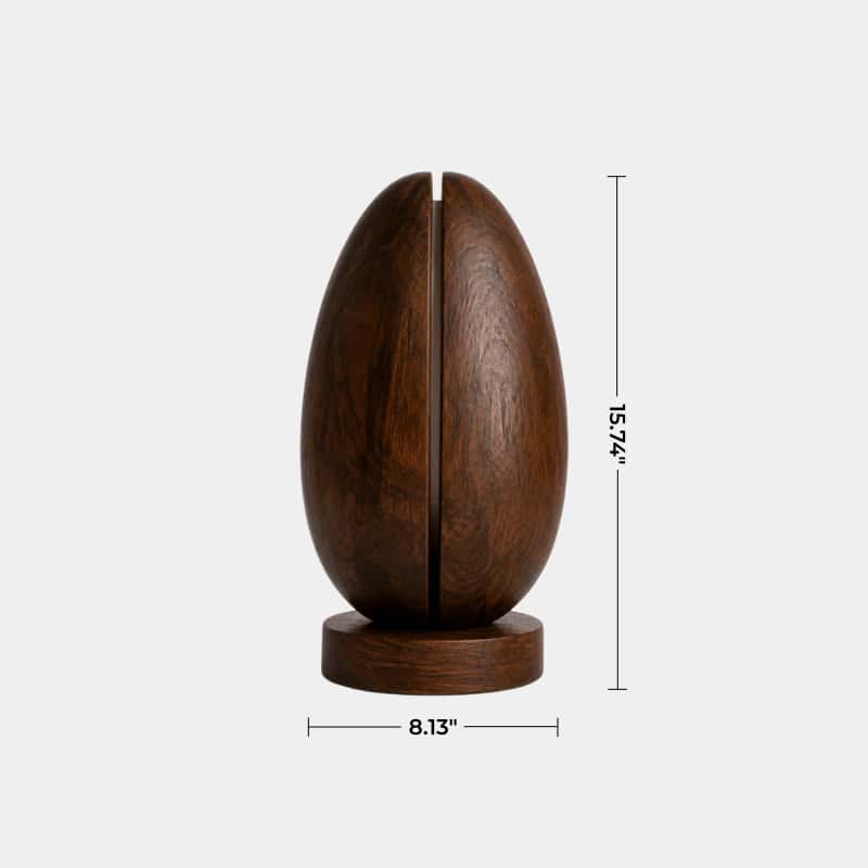 Minimalist Split Wood Lamp | Glowing Fissure Sculpture for Modern Decor & Gift