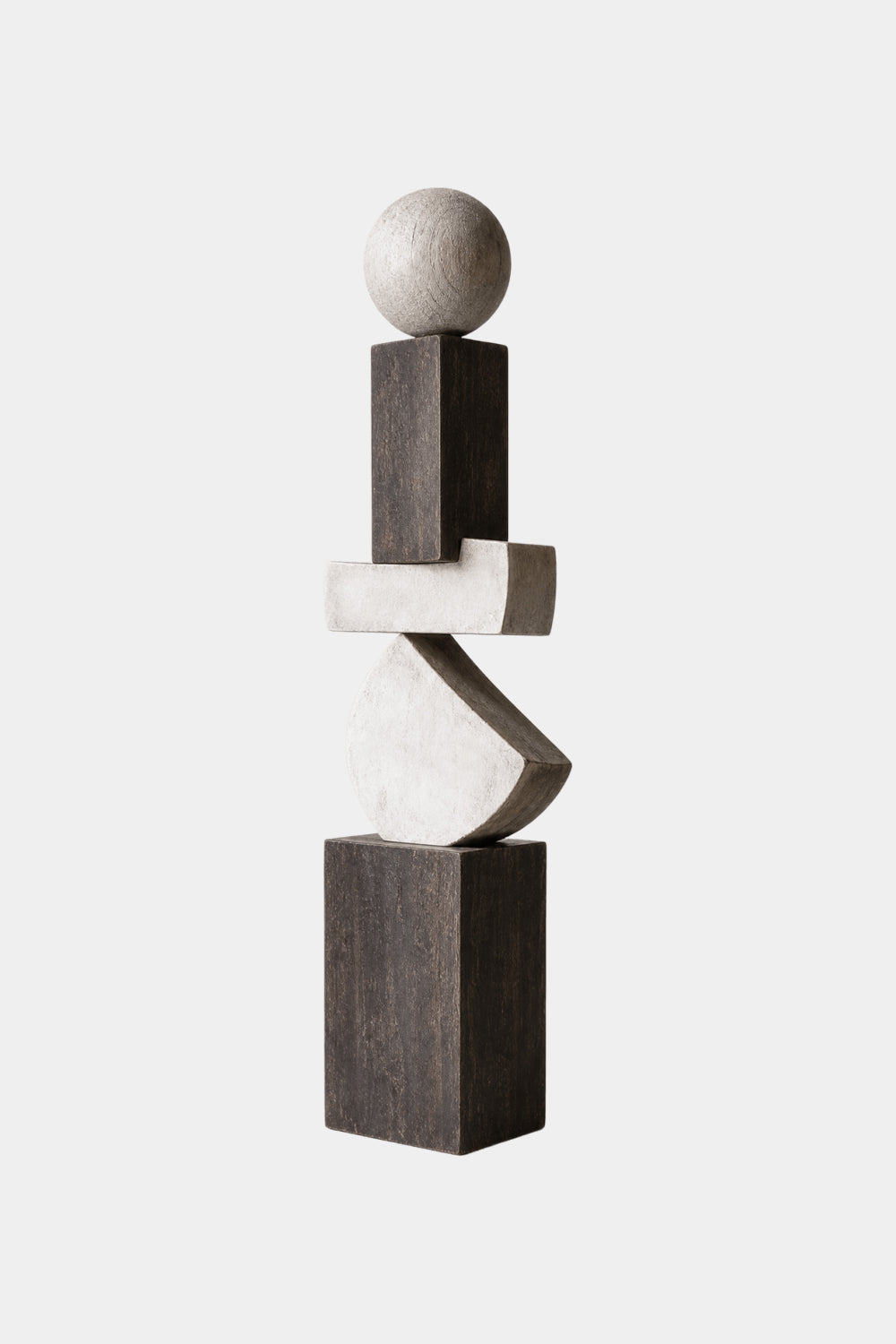 Large Abstract Wooden Sculpture For Modern Minimalist Home Decor And Gallery Display