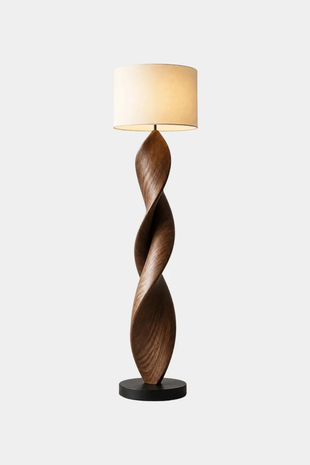 Flowing Ribbon Wood Floor Lamp | Modern Standing Decor Light For Home Space