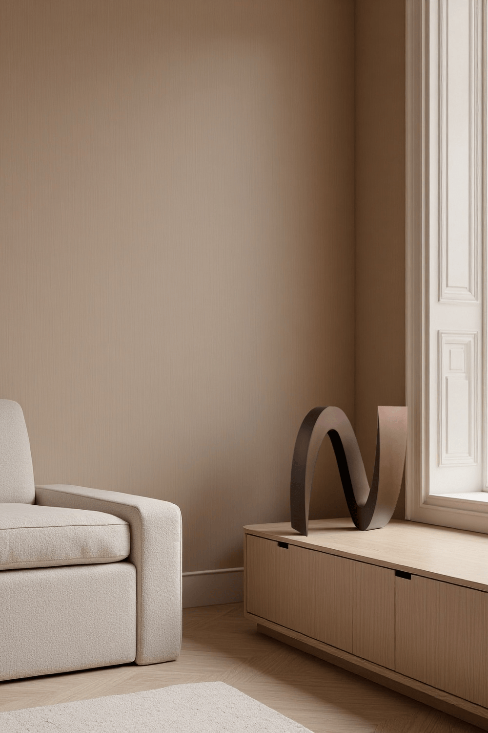 Wave Abstract Wooden Sculpture Modern Handcrafted Wood Minimalist Art Décor