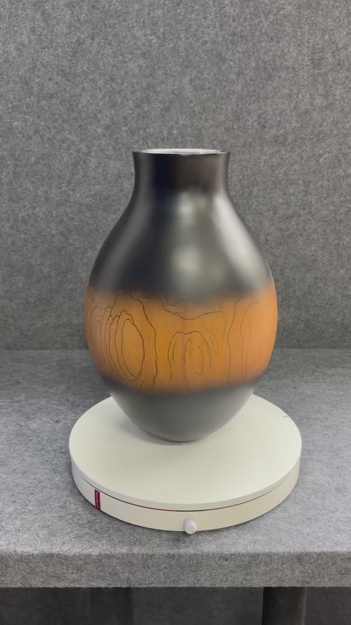 Wood Sculpture Solid Wood Vase Ornaments Hand Carving Art Ornament Wooden Carving Diy Gift Room Decor Home Decor Diy