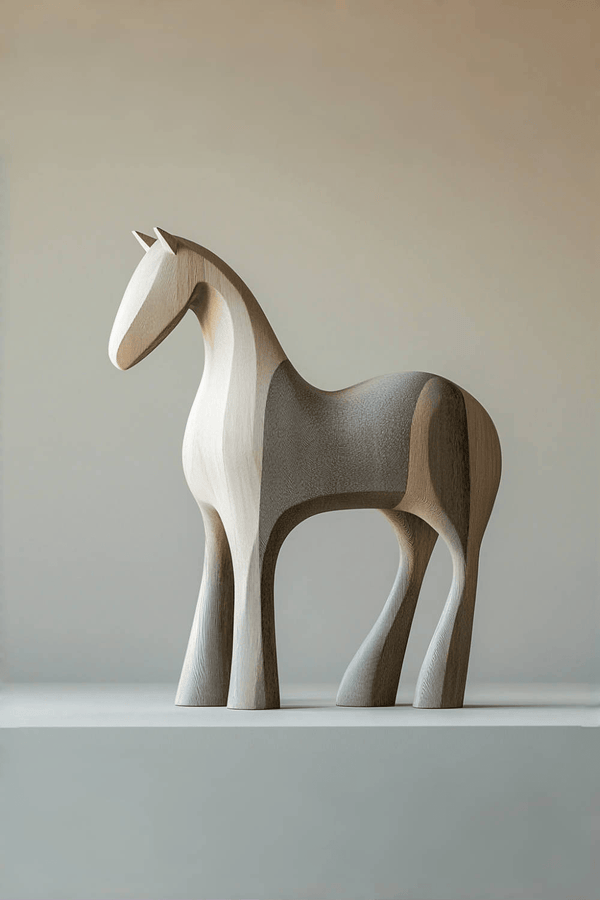Wooden Horse Statue Wood Carving Horses In Wood Carved Animals Sculpture