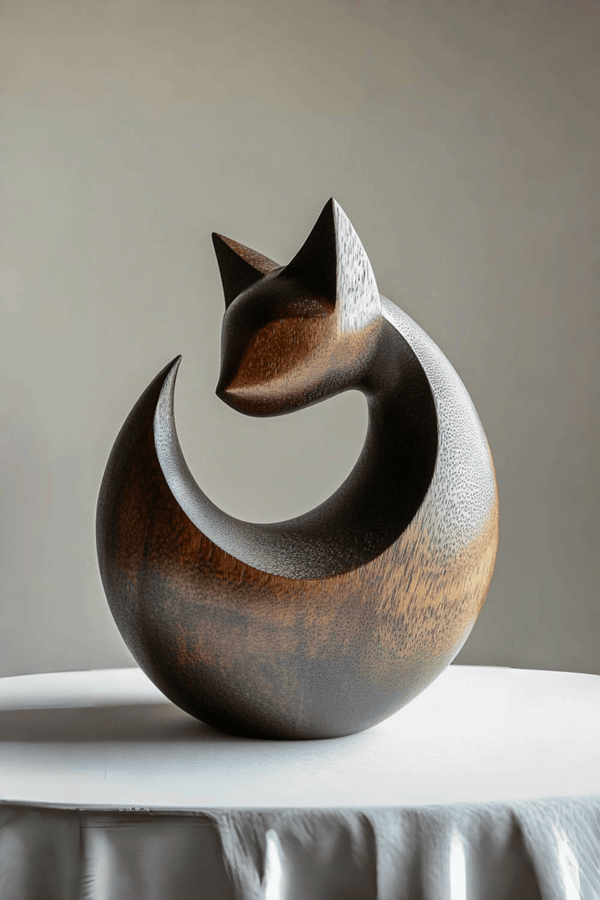 Cat Wood Carving Wooden Cat Statues Cat Wood Sculpture Wooden Cat Sculptures Animal Wood Sculpture 