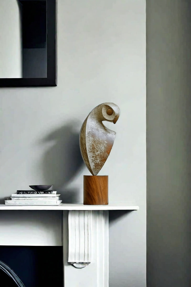Hand Carved Hand Wooden Bird Sculpture Animals Wood Sculpture Statue