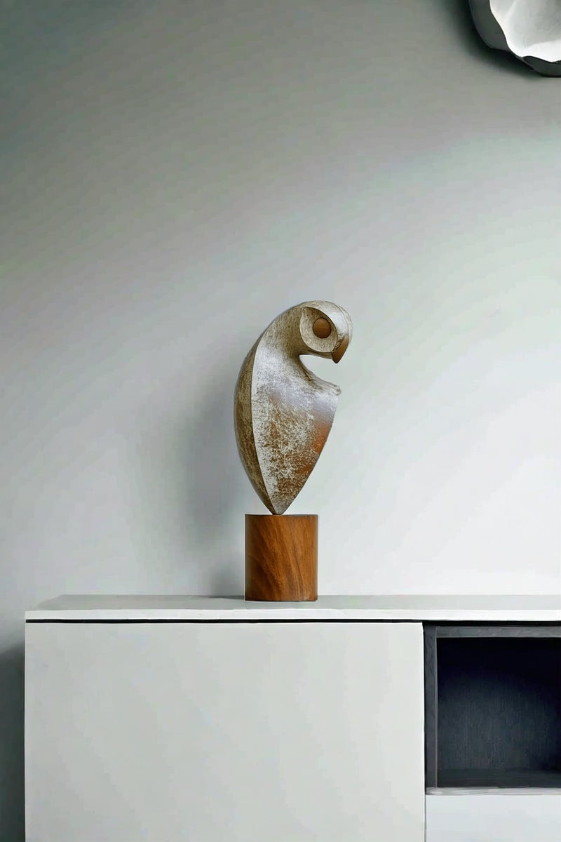 Hand Carved Hand Wooden Bird Sculpture Animals Wood Sculpture Statue
