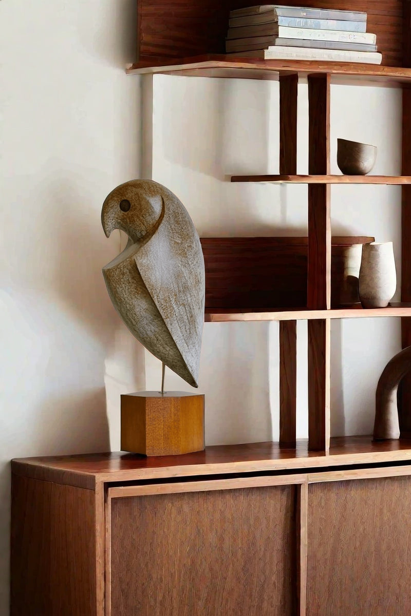 Hand Carved Hand Wooden Bird Sculpture Animals Wood Sculpture Statue