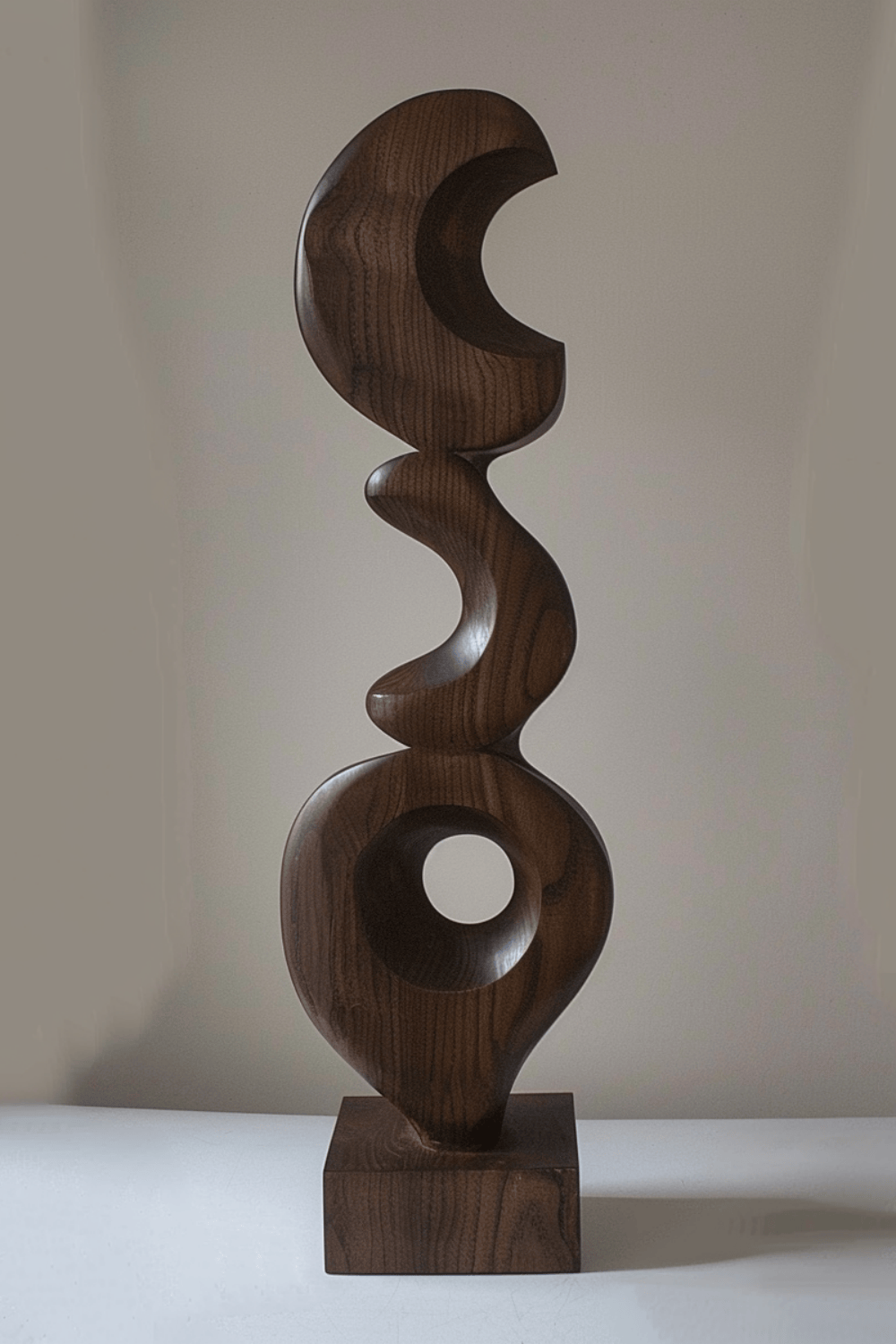 Wooden Hand Sculpture Abstract Wood Art Deco Wood Carving Sculpture