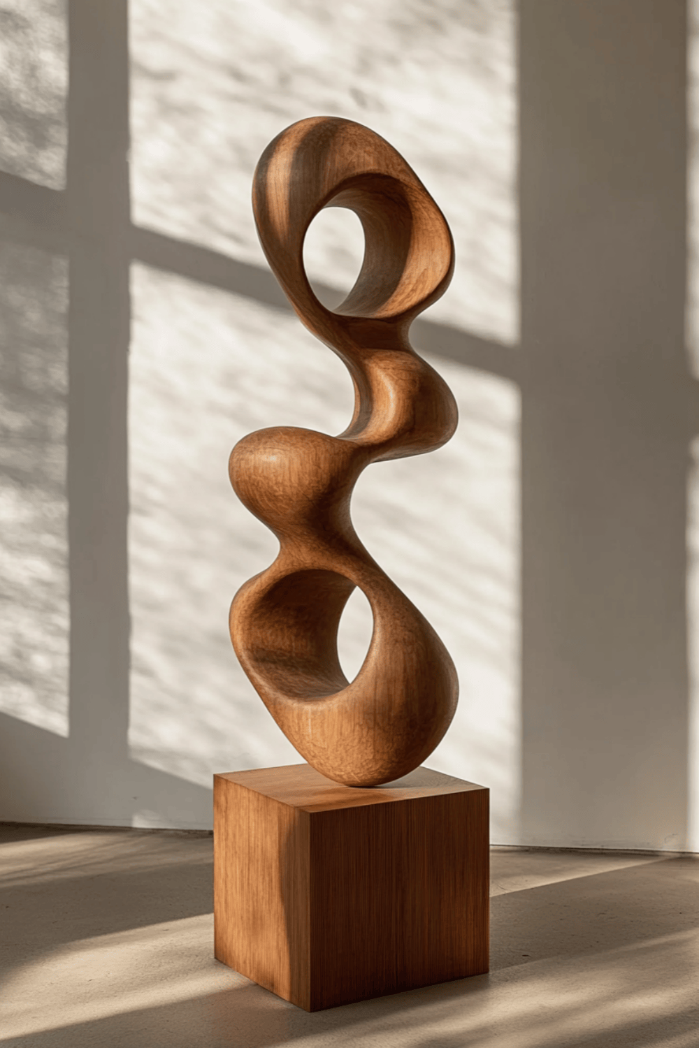Wooden Hand Sculpture Abstract Wood Art Deco Wood Carving Sculpture