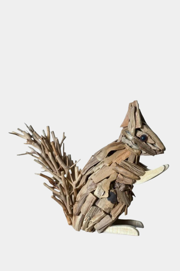 Squirrel Wood Carving Hand Carving Art Ornament Wooden Toys Sculpture Art Wood Crafts Animal Crafts