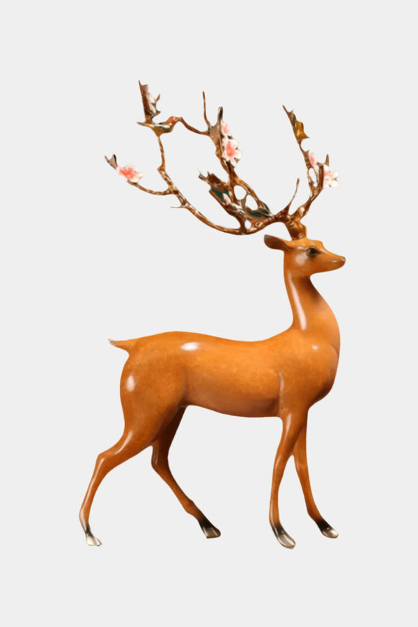 Metal Sculpture Copper Sculpture Copper Statue Metal Animal Sculptures Metal Animal Art Deer Sculpture