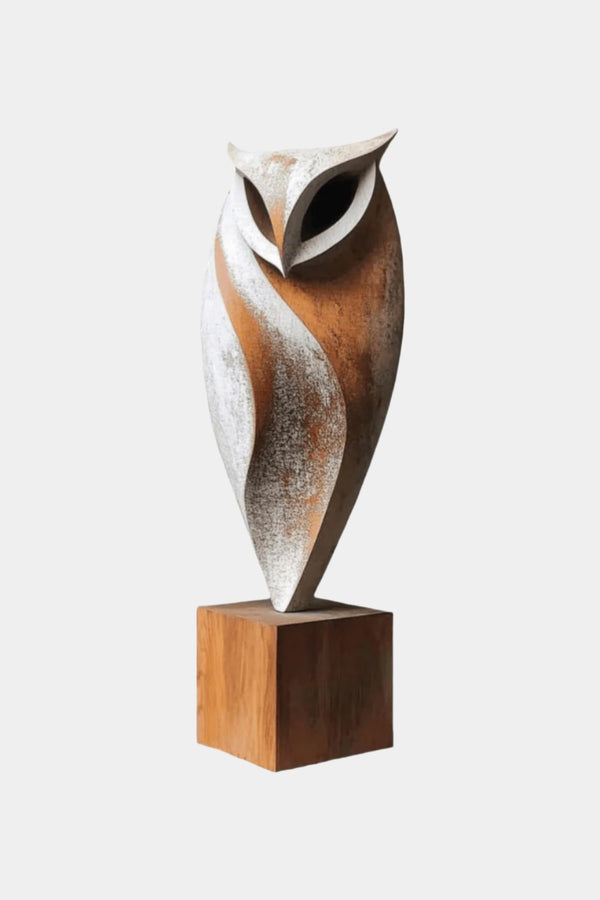 Animal Wood Carving Hand Carving Wooden Art Animal Wood Sculpture Animal Crafts Wooden Owl Statue