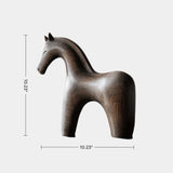 Wooden Horse Sculpture Animal Wood Carving Hand Carving Wooden Art Animal Wood Sculpture Animal Crafts