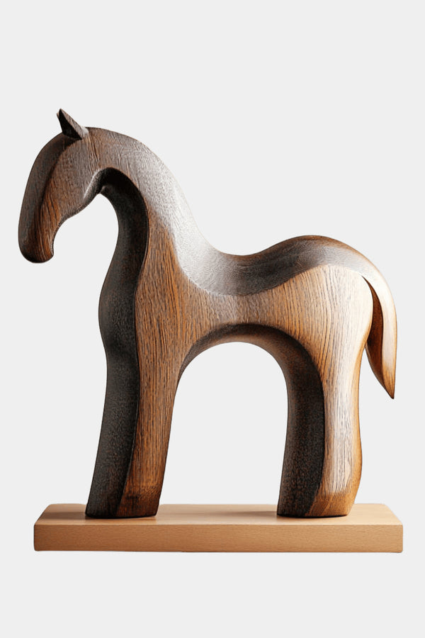 Wooden Horse Statue Wood Horse Sculpture Horse Wood Carving Wooden Horse Head Sculpture Carved Wood Horse Sculptures