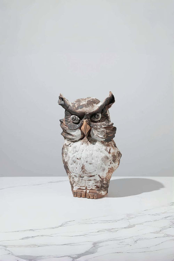 Owl Clay Sculpture Owl Pottery Sculpture Abstract Clay Sculpture Sculpting Pottery Modern Clay Sculpture Decoration