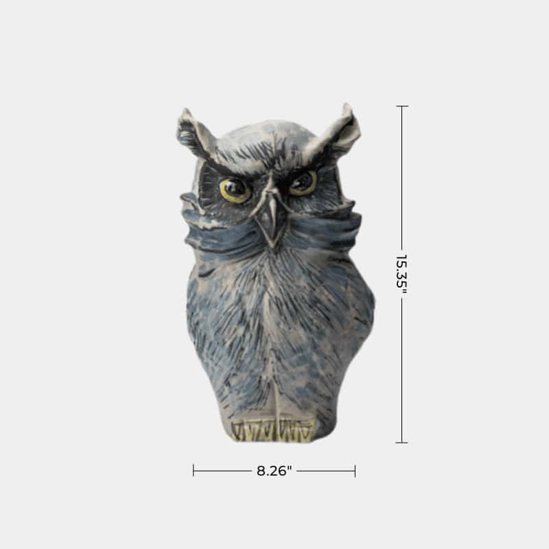 Animal Pottery Sculpture Animal Pottery Clay Owl Carving Pottery Owl Carvings Ceraminc Owl Statue