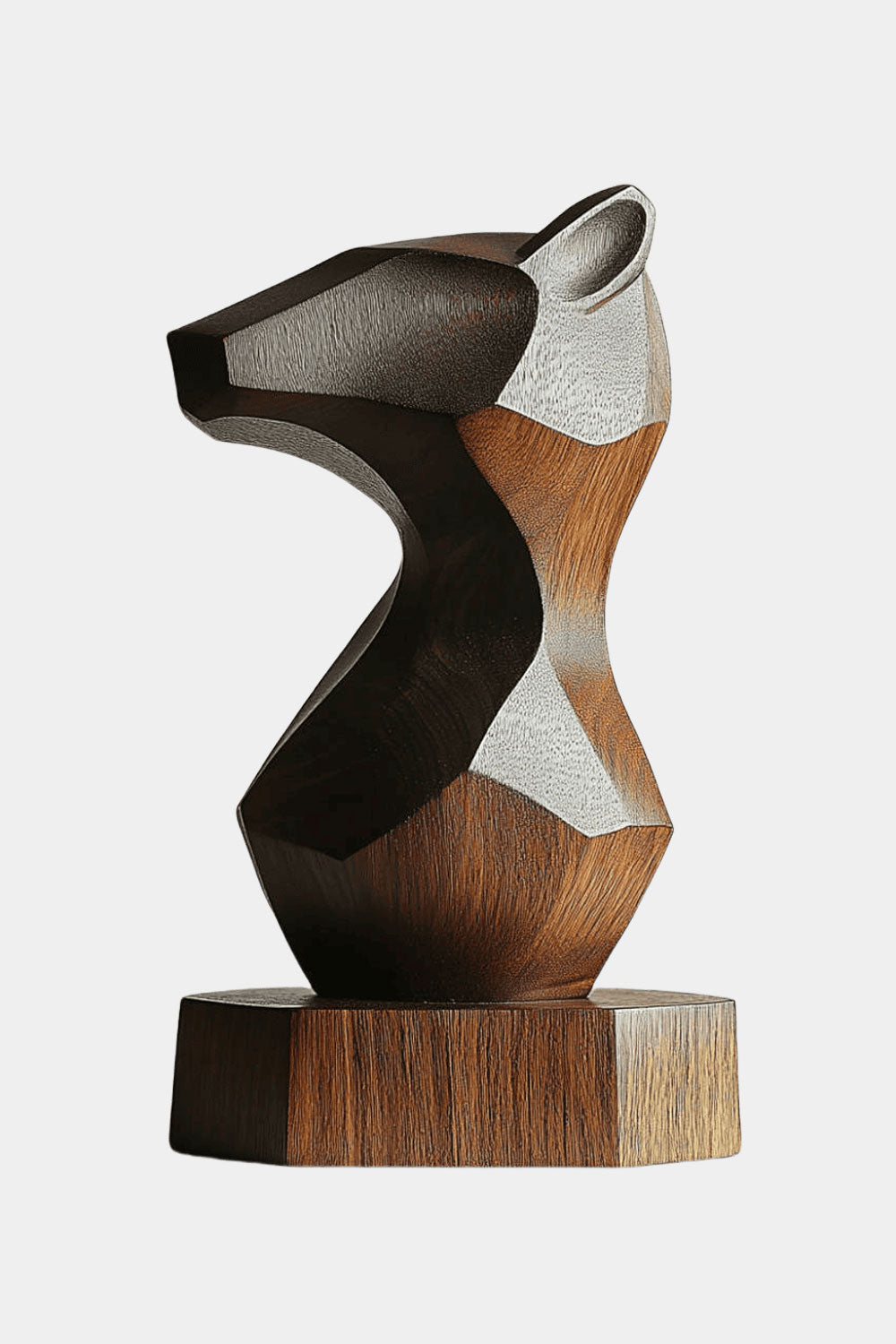 Wooden Bear Statue Wood Carved Bear Statue Wooden Animal Sculptures