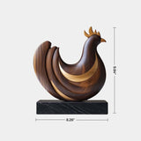 Wooden Carved Animals Wooden Sculptures Abstract Wooden Chicken Statue