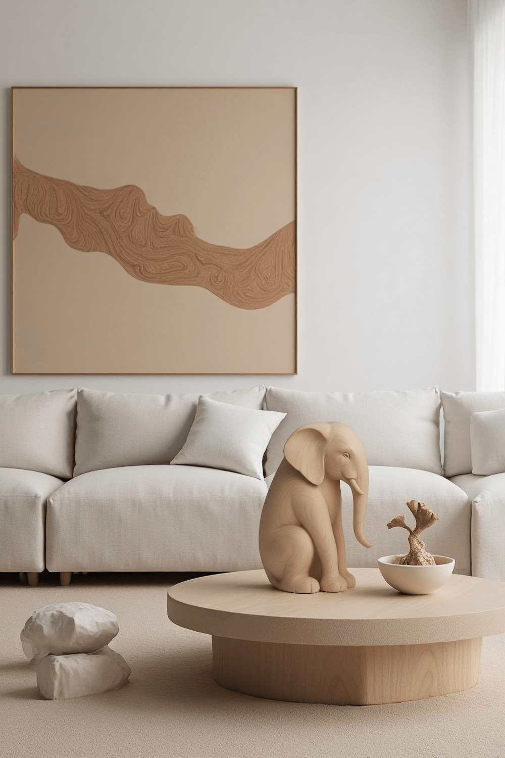 Elephant Wood Sculpture #WA127