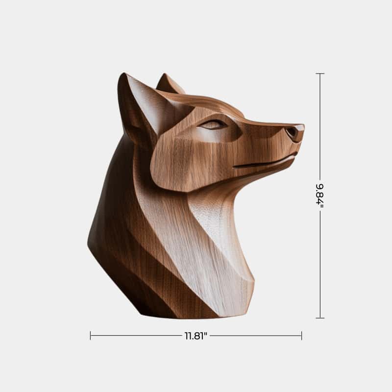 Wolf Wood Sculpture #WA130