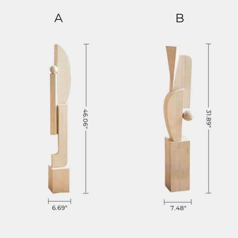 Abstract Wooden Sculpture Hand Carved Wood Art Carving Sculptures