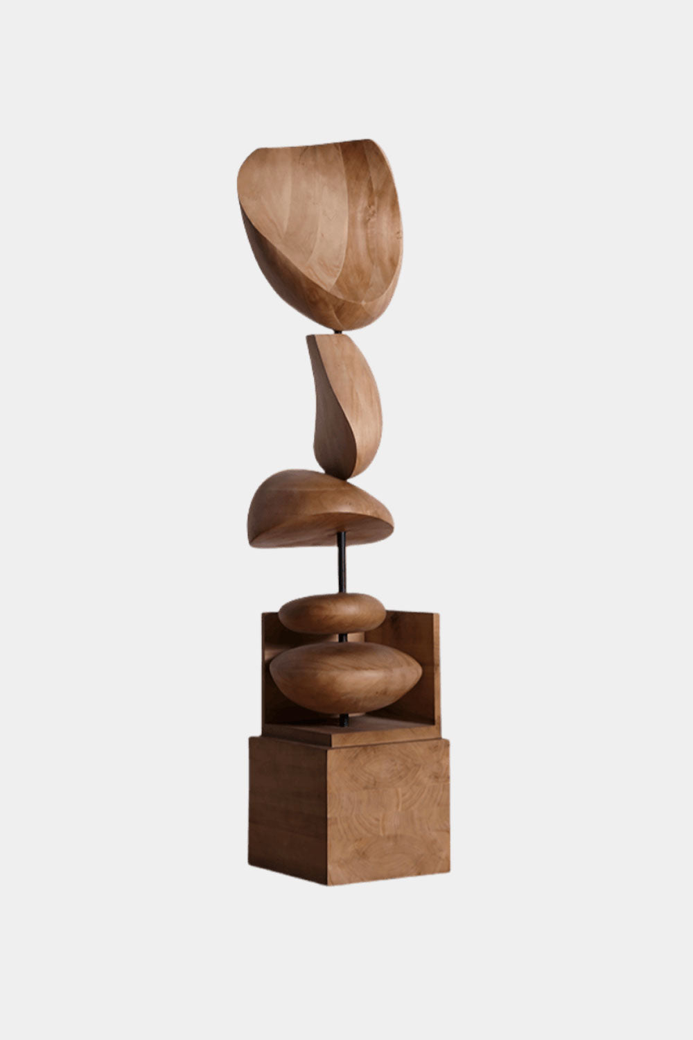 Abstract Sculpture From Wood Large Wooden Sculpture Art Wooden Statue Hand Carved