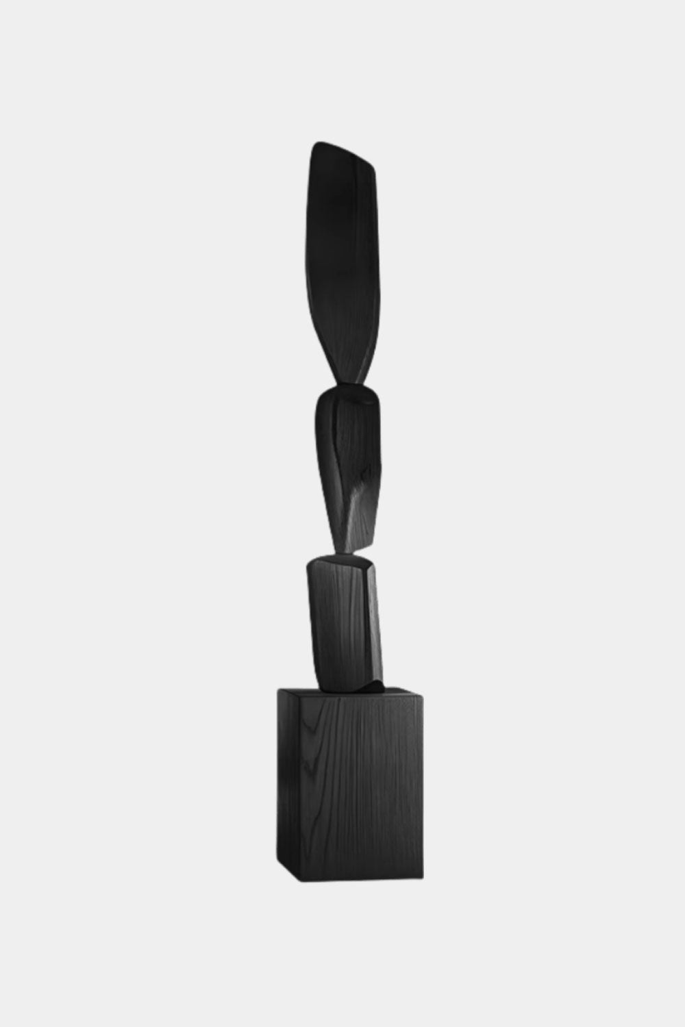 Hand Tall Wood Carved Statue Custom Large Black Wood Sculpture Near Me